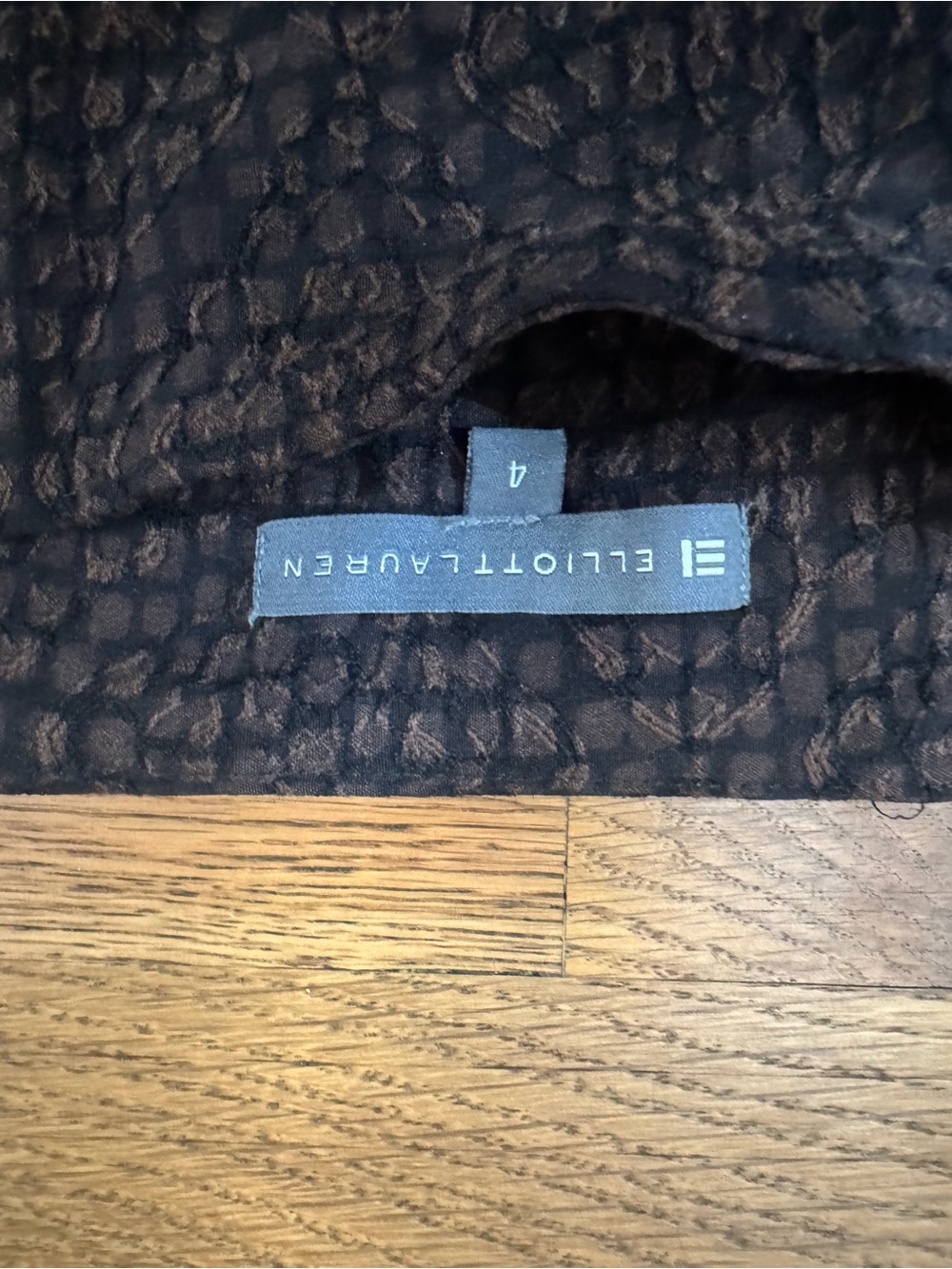 Elliott Lauren Black Textured Skirt